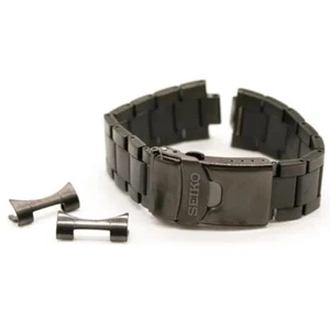 SEIKO 5 SPORTS - SRPD65 - 22MM BLACK ION SOLID LINK BRACELET - M0KWX13N0 New - Picture 1 of 7