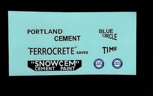 DINKY 533/419/933 LEYLAND CEMENT WAGON TRANSFERS / DECALS - Picture 1 of 1