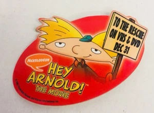 2002 NICKELODEON HEY ARNOLD! THE MOVIE PIN BACK BADGE - Picture 1 of 2