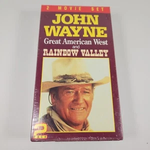 John Wayne - Great American West and Rainbow Valley (2 VHS Set) NEW VHS SEALED - Picture 1 of 6