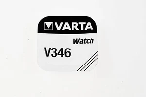 V346  Varta Knopfzelle Batterie V 346 Uhrenbatterie MHD 01.2026 - Bild 1 von 2