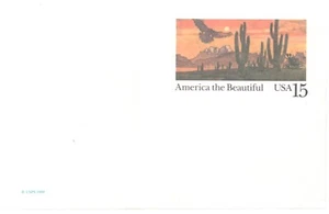 1988 US Sc# UX127 America the Beautiful 15¢ Postal Card MNH Postcard Vintage - Picture 1 of 1