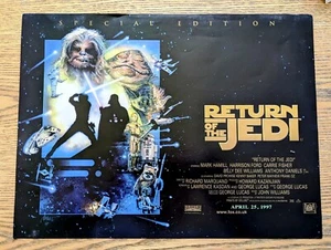 STAR WARS RETURN OF THE JEDI POSTER ORIGINAL 1997 CINEMA ISSUED 16X12 INCHES - Picture 1 of 1