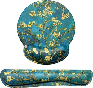 Keyboard Wrist Rest and Mouse Pad with Wrist Support, Cute Memory Foam Cushion f - Picture 1 of 7