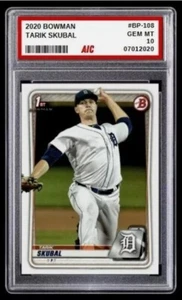 2020 Tarik Skubal 1st Bowman Rookie #BP-108 Detroit Tigers MINT Graded 10 - Picture 1 of 6