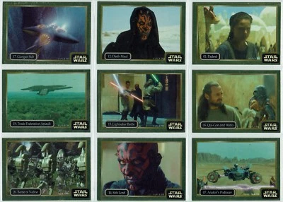 STAR WARS EPISODE 1 IKON, SINGLE GOLD FOIL PARALLEL CARDS - Image 1 of 3