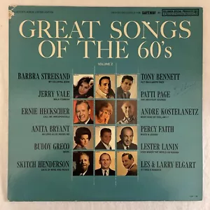 Various GREAT SONGS OF THE 60s VOL 2 Vinyl SAFEWAY Album UltraSonically Cleaned - Bild 1 von 8