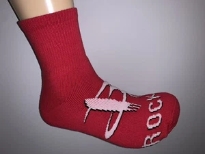 HOUSTON ROCKETS NBA BASKETBALL RED LOGO MENS 1/4 LENGTH SOCKS LARGE - Picture 1 of 2