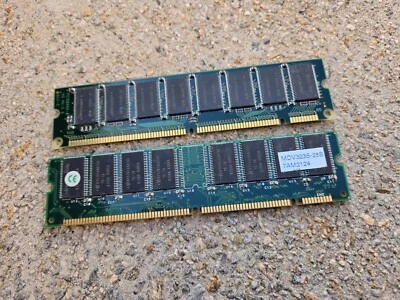 2x HP (HYNIX) 32mb PC100 DIMM Desktop Memory chip  RAM MDV323S-28B 7AM2124 64MB - Image 1 of 3