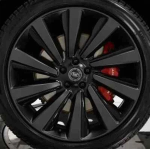 23'' SV STYLE WHEELS FIT LAND ROVER RANGE ROVER SATIN BLACK PIRELLI TIRES HSE - Picture 1 of 6