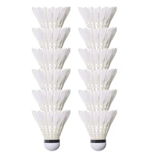 12pcs Badminton Shuttlecock FeatherBall Training Durable Duck Balls Shuttlecock - Picture 1 of 4