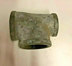 Reduzierstück 2 Zoll x 1-1/2 Zoll x 2 Zoll Standard verzinkt Gewinde - Bild 1 von 3