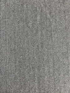 Herringbone Black White Weave Wool Blend Tweed Fabric 56" x 60" (1.5 Yards) - Picture 1 of 3