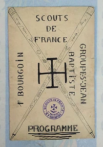 Ancien programme scouts 1er Bourgoin 1941 St Jean-Baptiste jamborée - Picture 1 of 2