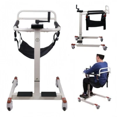 Portable Patient Lift Transfer Chair Disabled Lift Wheelchairs Mobility Hoist - Image 1 of 4