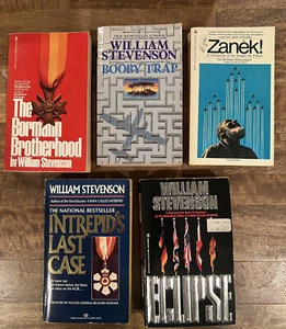 LOT of 5 WILLIAM STEVENSON Paperback Books Eclipse Zanek Booby Trap etc - Bild 1 von 6