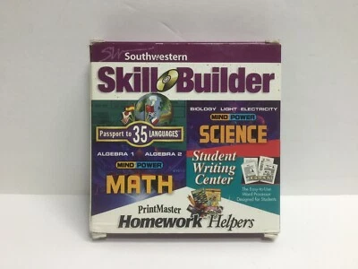 Southwestern Skill Builder Passport to 35 Idiomas Álgebra 1 & 2 Ciencia CD-ROM Foto 1 de 4