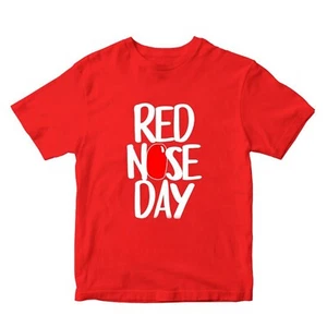 New Kids Boys Girls Red Nose Day 2025 T-Shirt Comic Relief Childrens Tee Top UK - Picture 1 of 2