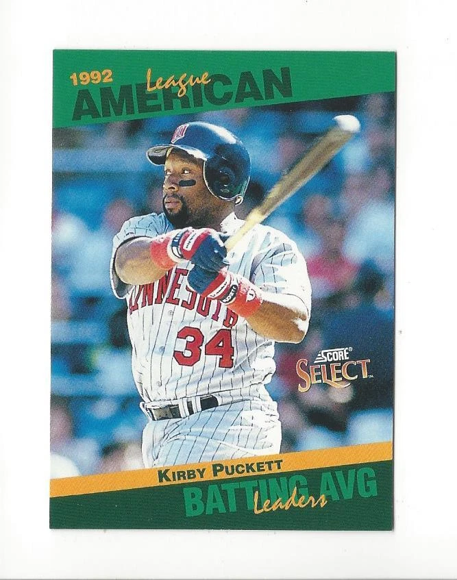 1993 Select Baseball Stat Leaders Insert Singles - You Choose - Image 1 of 1