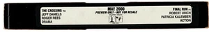 THE CROSSING / FINAL RUN - VHS - Time Coded - Video dealer Preview tape - PAL - Picture 1 of 2
