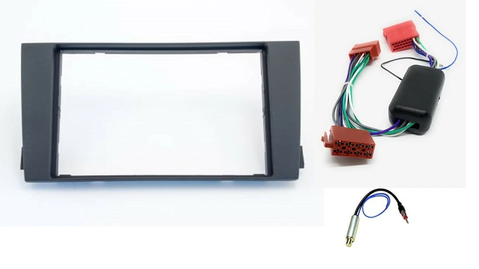 Espressa - Marco Kitmontaje Autoradio Audi A6 2002 A 2004 Supporto 1/2DIN - Immagine 1 di 1