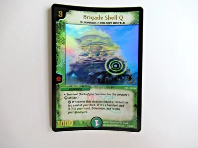 Duel Masters Brigade Shell Q  L18/20 Y1 League JDC Foil Promo WOTC 2004 - Image 1 of 2