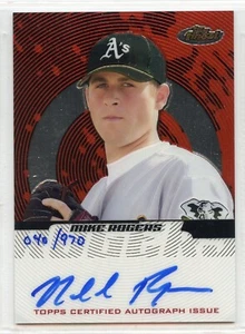2005 Topps Finest Autograph Issue - #155 - Mike Rogers - Oakland A's - Picture 1 of 1