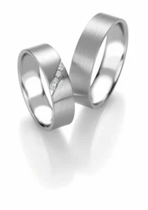 Trauringe Breuning Platinum Design Collection 9084/9085 en platino 950/- - Imagen 1 de 2