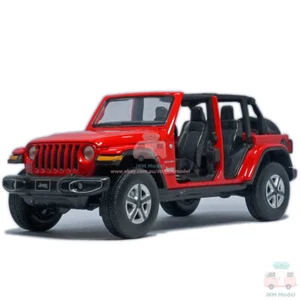 Jeep Wrangler Sahara modelo de coche abierto diecast vehículo de juguete colección de regalo rojo 1:32 - Imagen 1 de 12