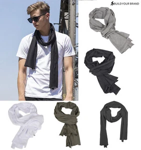 Lightweight Jersey Cotton Scarf Ideal For Men's Casual Shawls Wraps Mufflers - Picture 1 of 10