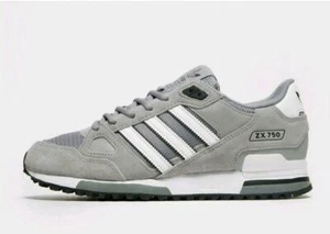 Adidas Originales ZX 750 Hombre (Reino Unido 7) Gris Ex-pantalla - Imagen 1 de 5