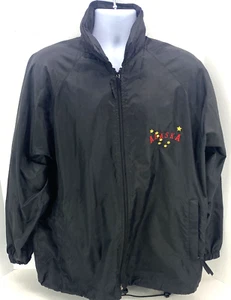 Fahrenheit Windbreaker Mens Size Med Hooded Vented Jacket Alaska Embroidered - Picture 1 of 5