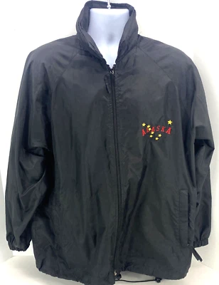 Chaqueta cortavientos Fahrenheit para hombre talla mediana con capucha ventilada bordada en Alaska Foto 1 de 4