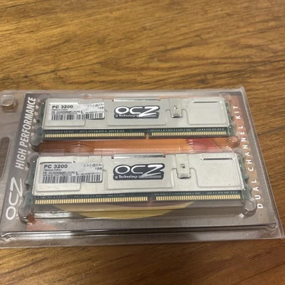 OCZ Platinum 1GB DDR PC3200 Dual Ch Desktop Memory OCZ4002048ELDCPE-K - Image 1 of 4