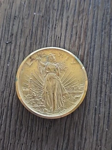 Jewelry Bronze Commemorative Coin 200 Years Of Liberty Lady Liberty - Picture 1 of 2