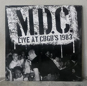 M.D.C. (Millions Of Dead Cops) Live at CBGB's 1983 Vinyl LP NEW (Minor Threat) - Picture 1 of 2
