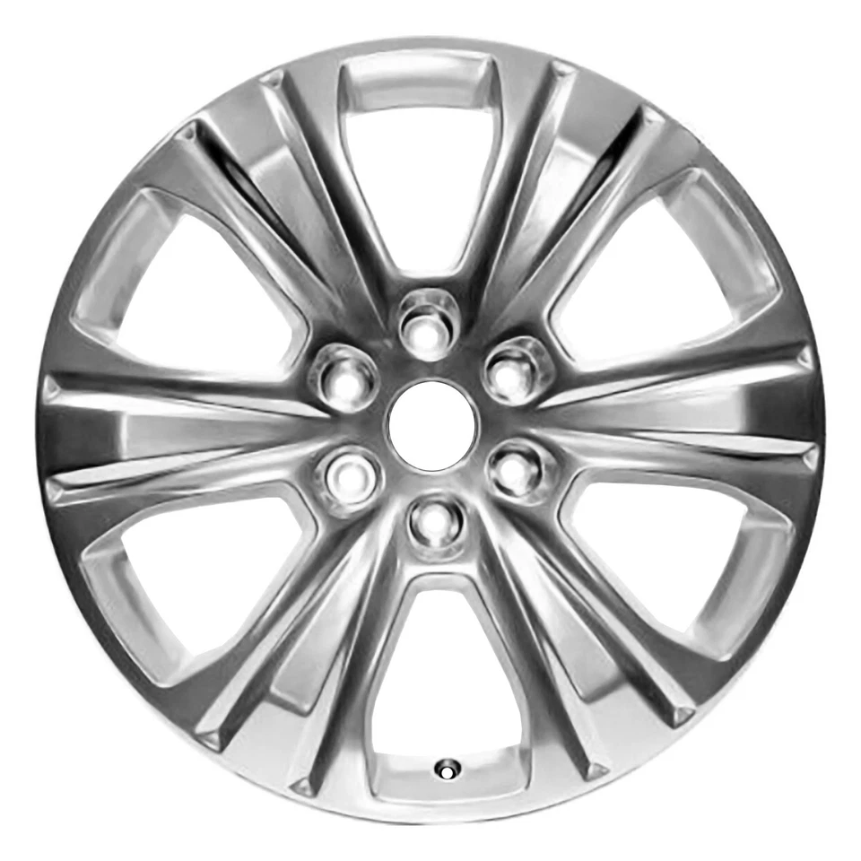 Metallic Polished 6 Spoke 20 x 8.5 Used Wheel - Image 1 of 1