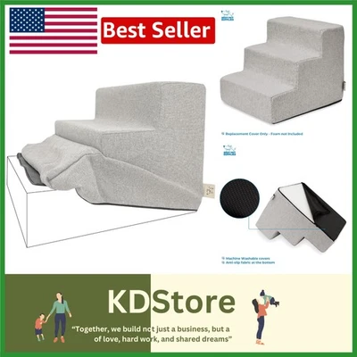 Cubierta de escalera de espuma para mascotas de 3 pasos para perros y gatos pequeños, sofá antideslizante y escalada en cama... Foto 1 de 4