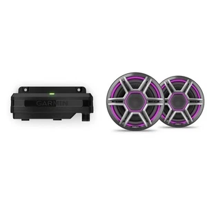 Garmin Fusion Apollo AP-FL65SPG 6.5" LED Marine Speakers Sport Grills, Gray, ... - Picture 1 of 7