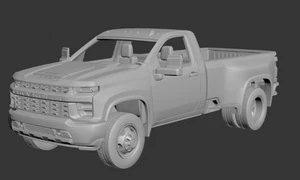 1/43 Scale 3D Printed Chevy 3500 Reg Cab Kit - Picture 1 of 3