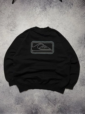 Sudadera De Colección Años 90 Quiksilver Surf Skate Estilo Raro Australiano Cuello Redondo Foto 1 de 4