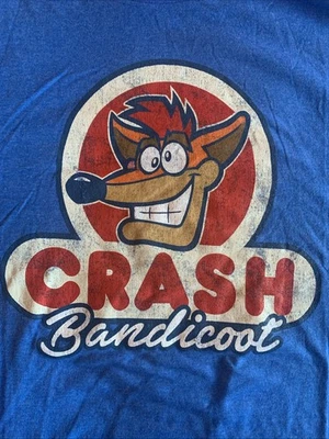 Новый без ярлыков Crash Bandicoot Sony PlayStation графический футболка размер L - Изображение 1 из 4