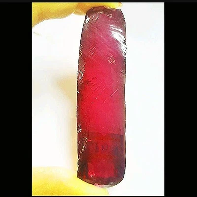 COLOR CHANGE 211 Ct 75X11 MM ALEXANDRITE ROUGH #46 LAB GROWN CORUNDUM GEMSTONE - Image 1 of 2