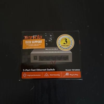 Tenda SG108, 8-Port Gigabit Ethernet Switch, Unmanaged Network Plastic Frame  - Image 1 of 4