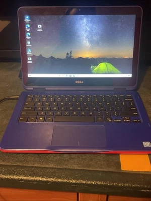 Dell Inspiron 11 11.6 In Laptop Blue /red Tested And Working Come With Charger - Image 1 of 4