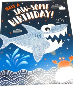 Tarjeta de cumpleaños feliz. Tema de mandíbula (T2). Comenzó con una gama de deseos. - Imagen 1 de 3