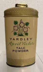 YARDLEY - April Veilchen - TALK PULVERDOSE - 3 oz Dose - halb voll - Bild 1 von 8