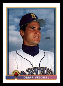 Omar Vizquel 1991 Bowman #245 Seattle Mariners High Grade Centered Mint - Picture 1 of 2