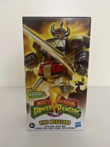 Power Rangers Mighty Morphin Dino Megazord Black Gold Action Figure NEW Hasbro Cover