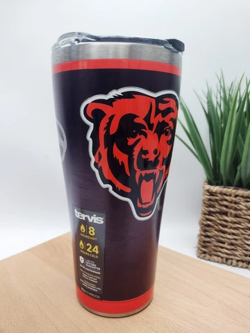 Tervis - 30oz Stainless Steel tumbler - Chicago Bears - NFL (RUSH) Cover